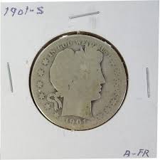 1901S Barber Half Dollar, 1901 S San Francisco Mint Liberty ...