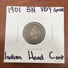 1901 BN Indian Head Cent Very Good Condition Penny | eBay