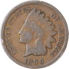 1890 Indian Head Cent, Variety 3, Bronze G | Littleton Coin ...