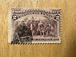 VINTAGE UNITED STATES POSTAGE STAMP CHRISTOPHER COLUMBUS ...