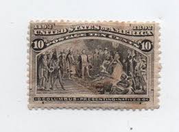 10 Cent 1893 Columbian (scott's 237) Postage Stamp Single ...