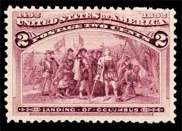 Landing of Columbus Stamp | Columbian Exposition Stamps