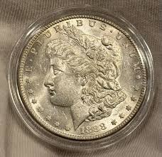 1888-S BU MS $1 MORGAN SILVER DOLLAR UNC BRILLIANT ...