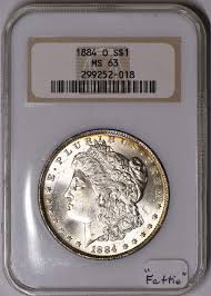 1884-O Morgan Dollar NGC MS-63; "fattie" - Etsy