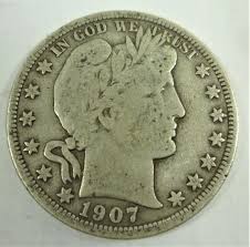 1907-D Barber Half Dollar | eBay