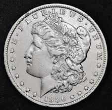 1886-o Morgan Silver Dollar. Chest Feathers. A.U. 100385 ...