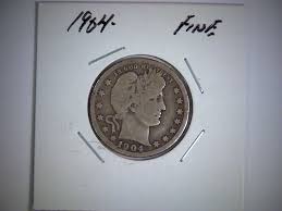 1904-p barber liberty head quarter dollar coin, old silver coin