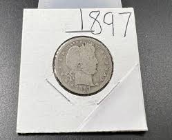 1897 P Barber Silver Quarter Coin Choice AG / Good Full Date ...