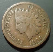 1890 Indian Head Cent Snow 1 S1 DDO QDO Quadruple Die Mint ...