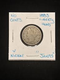 1883 Liberty Head Nickel Circulated V Nickel “Jan95” 1883 No ...