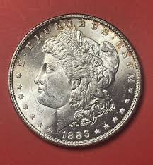1886 P Morgan Silver Dollar, Choice to Gem Uncirculated. | eBay