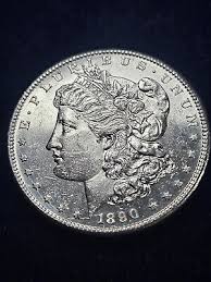 1890-S SAN FRANCISCO Morgan Silver Dollar UNC $1 Coin ...