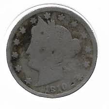 1910 Rare 100 Years Old US Barber Liberty V Cent Nickel ...
