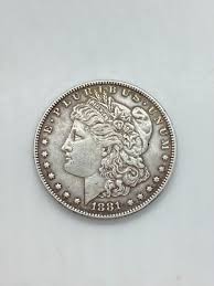 The famous 1881 Morgan silver coin – 19th century, a rare ...
