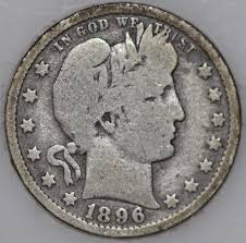 1896-O Barber Quarter 90% Silver, 100+ Years Old as Shown ...