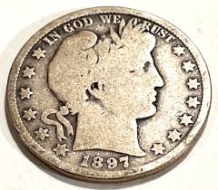 1897-O Barber Head Half Dollar Minted In New Orleans 90 ...