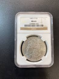 1885 O MORGAN DOLLAR NGC MS-63 - UNCIRCULATED - LUSTER ...