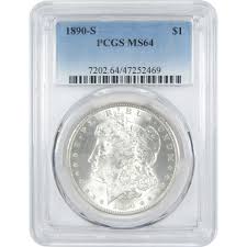 1890 S Morgan Dollar MS 64 PCGS Silver $1 Uncirculated Coin ...