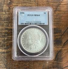 1886 $1 US Morgan Silver Dollar PCGS MS64 – USRC