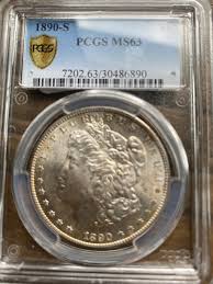 1890 S - Morgan Silver Dollar - PCGS Graded MS63 - Mint ...