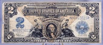 1899 Silver Certificate 2 Dollar Large Note - Very Good (VG ...