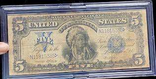 1899 $5 Indian Chief Silver Certificate Large Size Note | eBay