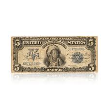 US 1899 Silver Certificate $5 Indian Chief — Cisco's Gallery