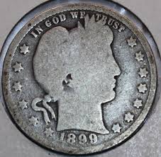 1899-P Barber Quarter 90% Silver. You Will Receive the Coin ...
