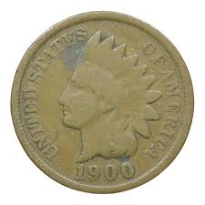 1900 Indian Head Penny Fine Condition - Nice Album Filler ...