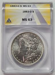 1883 O Morgan Silver Dollar MS63 ANACS - Etsy Israel