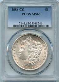 1883-CC Morgan Silver Dollar PCGS MS63 - American Rare Coin ...