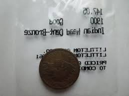 Indian Head Cents, 1900 to 1907, Littleton Graded - Sell by ...