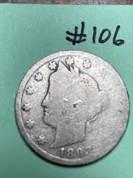 1893 LIBERTY "V" NICKEL, #106 | eBay