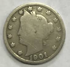 1901 LIBERTY "V" NICKEL **** NICE CIRCULATED COIN - L@@K AT ...