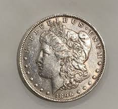RARE VF-AU CONDITION MORGAN DOLLAR 1896-P
