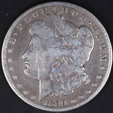 1890-CC Morgan Silver Dollar. Very Good Circulated Coin ...