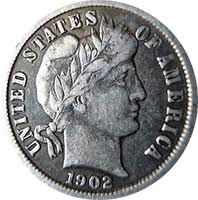1902 O Barber Dime Value | CoinTrackers