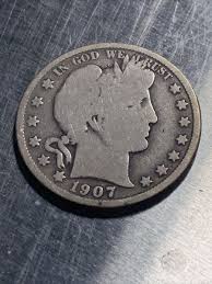 1907-D Barber Half Dollar Coin | eBay