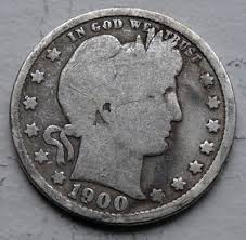 USA - 25 CENTÓW QUARTER DOLLAR BARBERA 1915 r. D - srebro Ag ...