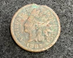 1887 Indian Head Penny One Cent Vintage Collectable Coin US ...