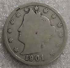 1901 Liberty Head V Nickel US 5 Cent *B535 | eBay