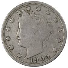 1905 Liberty Head V Nickel 5 Cent Piece G Good 5c US Coin ...