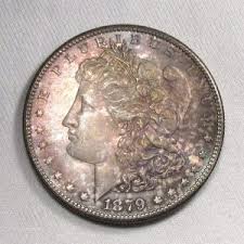 1879-S Silver Morgan Dollar CH UNC Elegant Old-Timey Toning ...