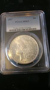 1897 Morgan Silver Dollar That Grades MS63 Through PCGS - Etsy