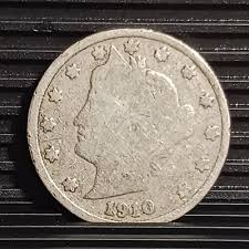1910 Nickel Liberty V Nickel Avg Circ 5 Cents Coin $Fast ...