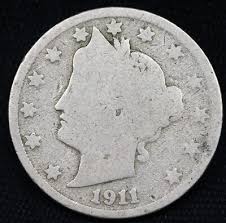 1911 Well Circulated Liberty Head "V" Nickel | eBay