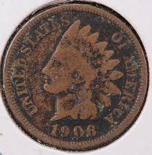 1906 Indian Head Cent, Circulated Affordable Coin, Store ...