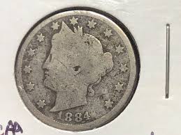 1884 Liberty Head V-Nickel, US 5 Cent, Below Wholesale on G ...