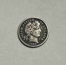 1898-O XF-/VF+ Silver Barber Dime, Nice *Better Date & Grade ...