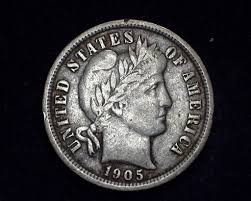 1905 O Barber Dime VF - US Coin — Huntington Stamp ...